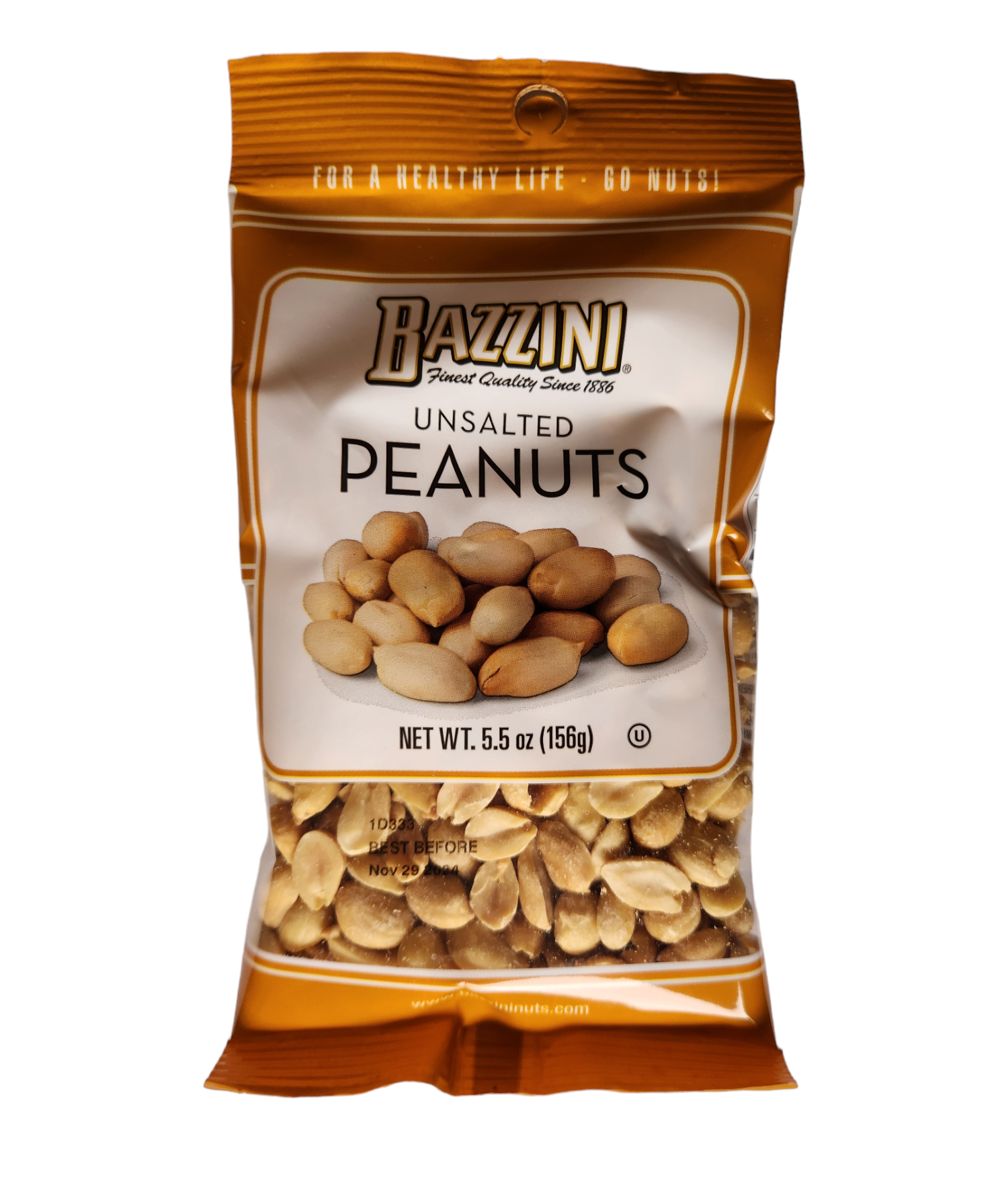 Bazzini Unsalted Peanuts 5.5oz 12ct – Empire Snacks